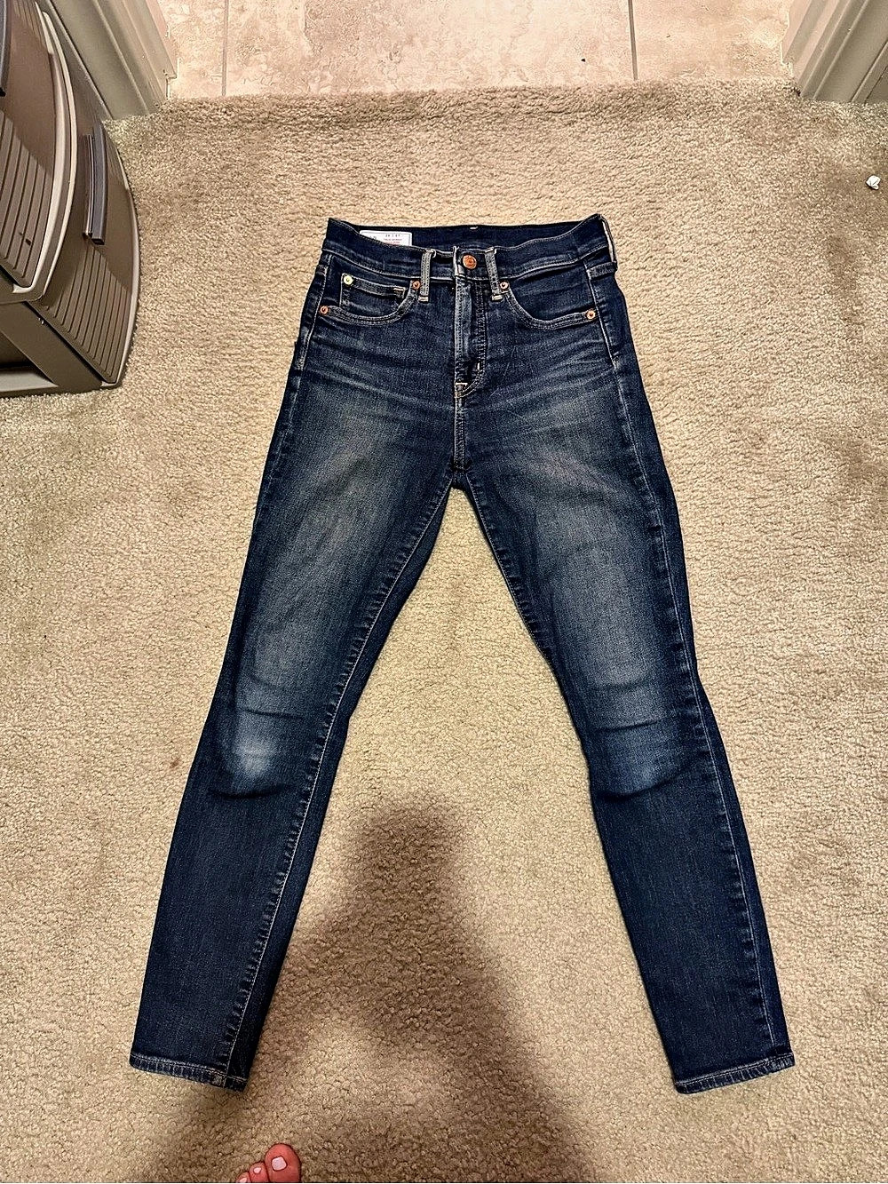 GAP High Rise True Skinny Jeans Blue Waist 26